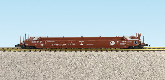 USA TRAINS INTERMODAL Flat Car R17109 Brown BNSF Circle Logo - No Containers