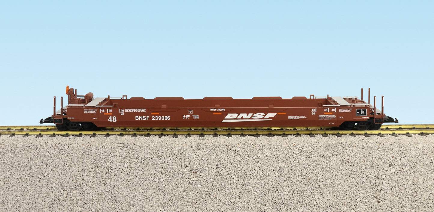 USA TRAINS INTERMODAL Flat Car R17136 BNSF Speed Logo - No Containers