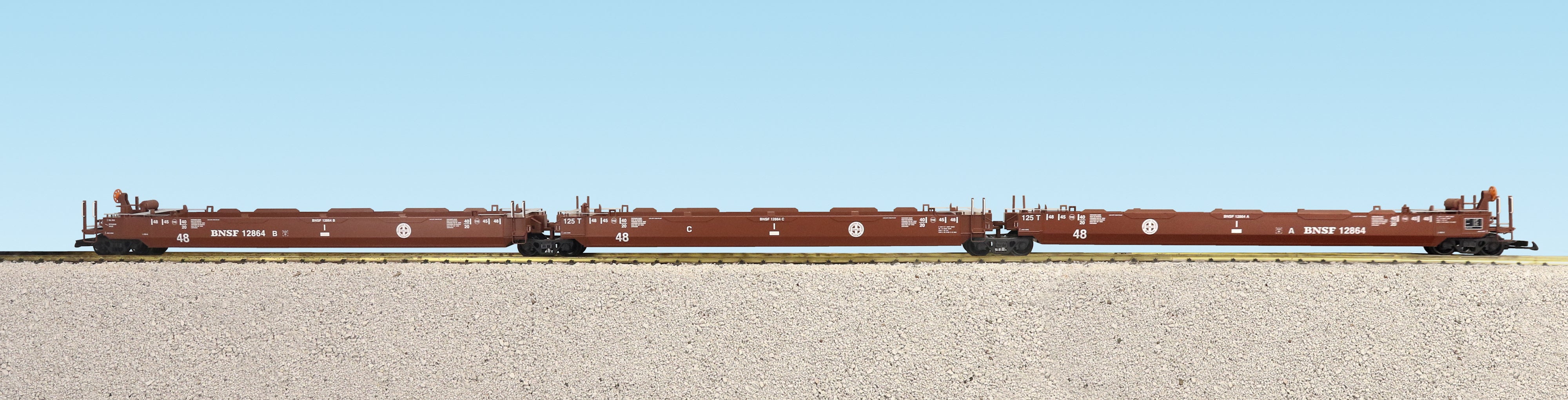 USA TRAINS INTERMODAL 3 UNIT Articulated Set - BNSF Circle Logo R17165 ...