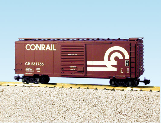 USA Trains R19023C CONRAIL 40' Simluated Steel Box Car RED PS-1