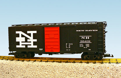 USA Trains R19204A NH 40' Steel Box Car BLACK/ORANGE PS-1