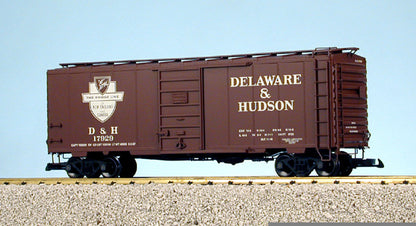 USA Trains R19222A D&H 40' Steel Box Car RED PS-1