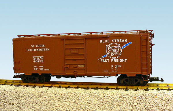 USA Trains R19236A COTTON BELT 40' BROWN Steel Box Car PS-1