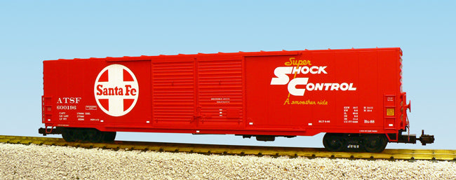 USA TRAINS R19400B Santa Fe 60' Single Door Box Car Red