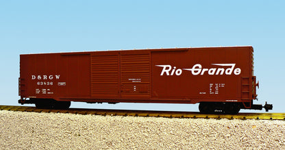 USA TRAINS R19408B RIO GRANDE 60' Single Door Box Car Brown