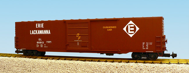 USA TRAINS R19412A ERIE LACKAWANNA 60' Single Door Box Car Brown