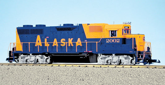 PREORDER USA Trains Alaska Railroad GP38-2 Blue/Yellow R22216 with Smoke and Lights