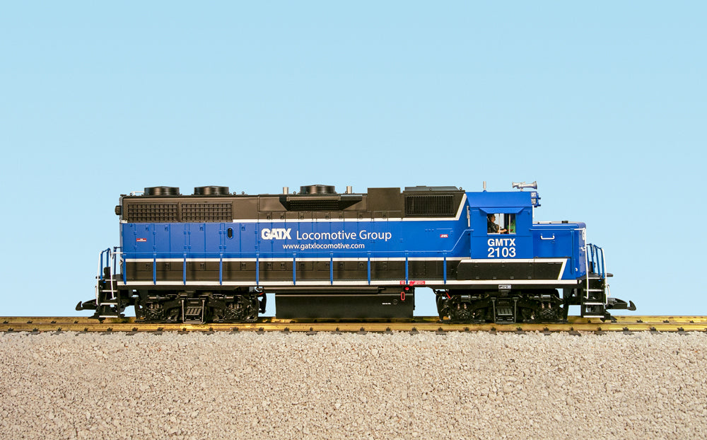 USA Trains GATX GP38-2 BLUE/BLACK/WHITE R22238 with Smoke and Lights