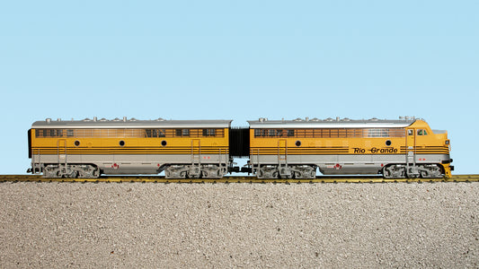 USA Trains R22280 RIO GRANDE F7 AB UNITS YELLOW Diesel Locomotive