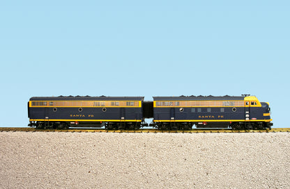 USA Trains R22285 SANTA FE F7 AB UNITS BLUE/YELLOW Diesel Locomotive