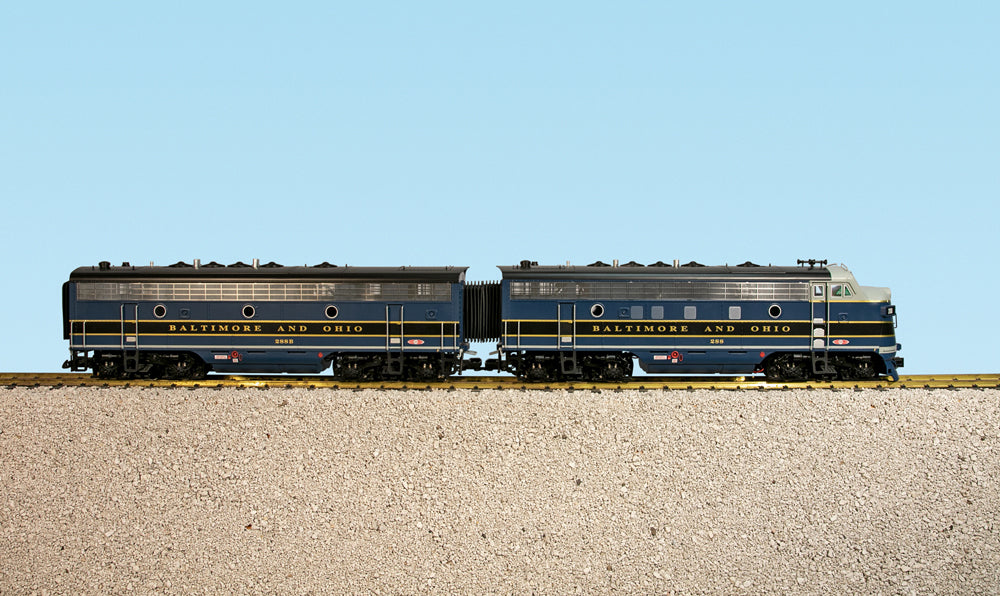 USA Trains R222889 B&O Baltimore and Ohio F7 AB UNITS BLUE/GRAY Diesel Locomotive