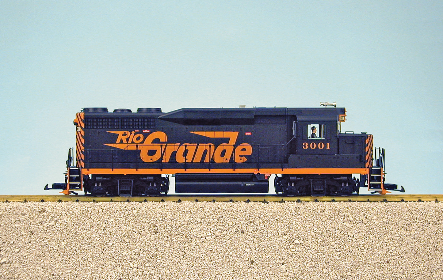 USA Trains R22450 D&RG Rio Grande GP30 BLACK/ORANGE Locomotive