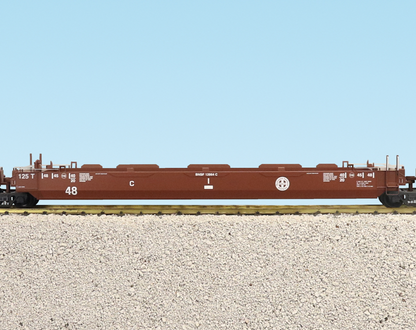 USA TRAINS INTERMODAL 3 UNIT Articulated Set - BNSF Circle Logo R17165 - No Containers