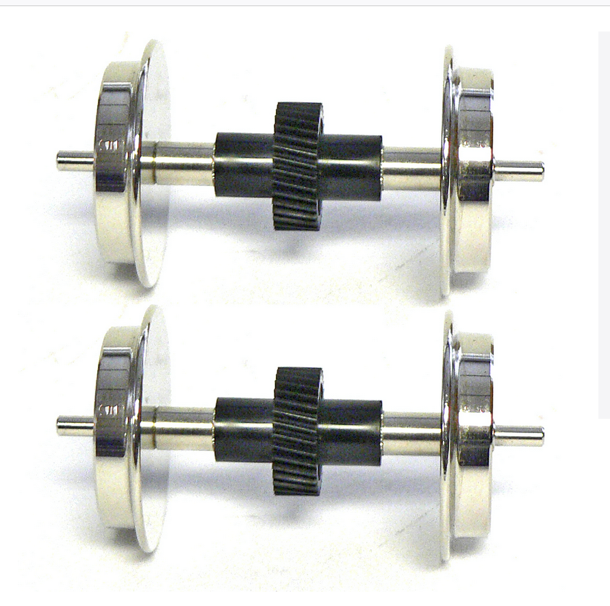 USA Trains R22-011 - 2 Standard Metal Wheels and Gears