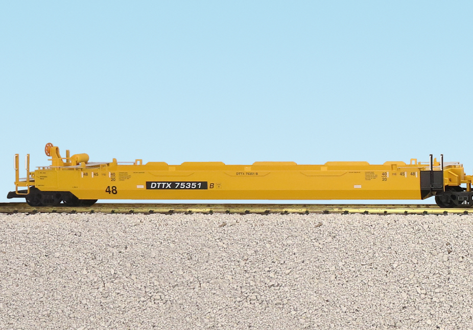 USA TRAINS INTERMODAL 3 UNIT Articulated Set Yellow TTX R17161 - No Co ...