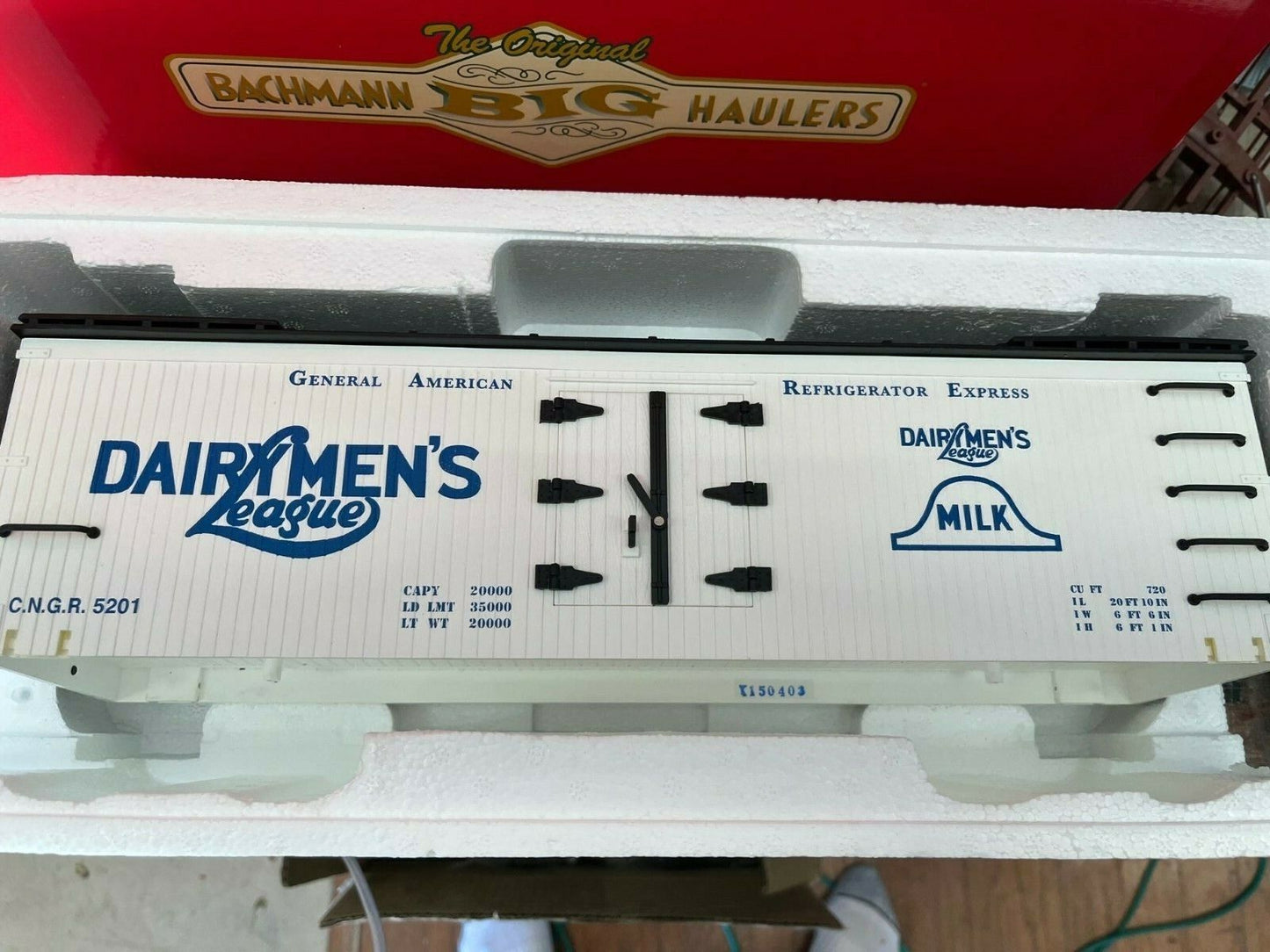 BACHMANN 93266 Dairymans League Reefer Body Only For Scratch Building or Scenics