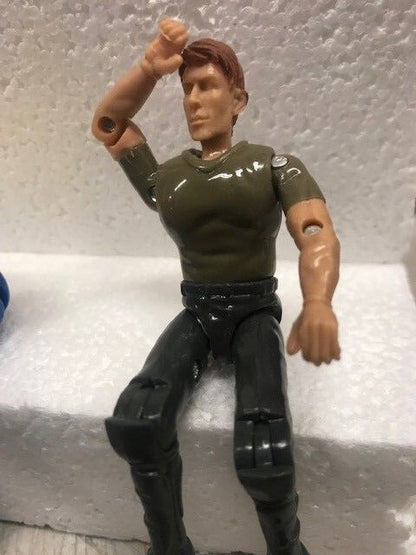 Posable G-Scale Green Shirt Man / Figure With Moving Head and Limbs