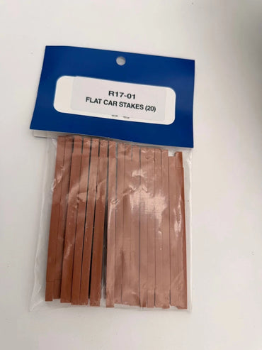 USA TRAINS R17-01 Flat Car Wooden Stakes - SET OF 20 - G Scale