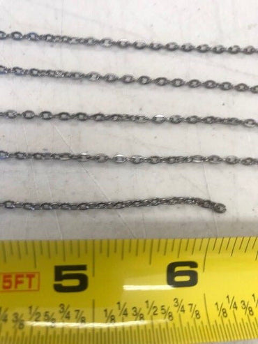 4 Feet of All Scales BLACKENED Metal Hobby Chain for LGB, USA Trains, Loads, Cranes and more