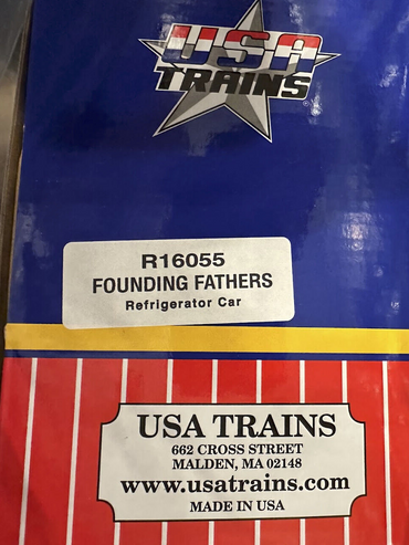 USA Trains R16055 “America's Founding Fathers” Presidents Patriotic Reefer