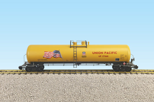 USA Trains Union Pacific PATRIOTIC Flag 55' Modern Tank Car Yellow/Gray- R15182 IN STOCK NOW
