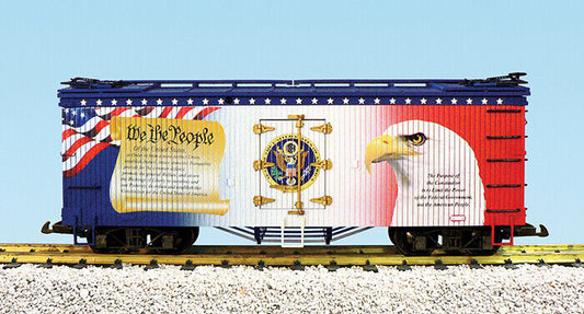 USA TRAINS R16498 "We The People" Patriotic Reefer Boxcar