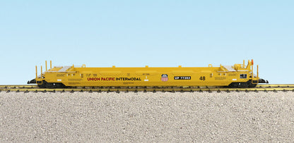 USA TRAINS Intermodal Flat Car with No Containers - R17113 Union Pacific Yellow