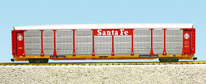 USA Trains BI LEVEL AUTO CARRIER R17170 SANTA FE RED/YELLOW