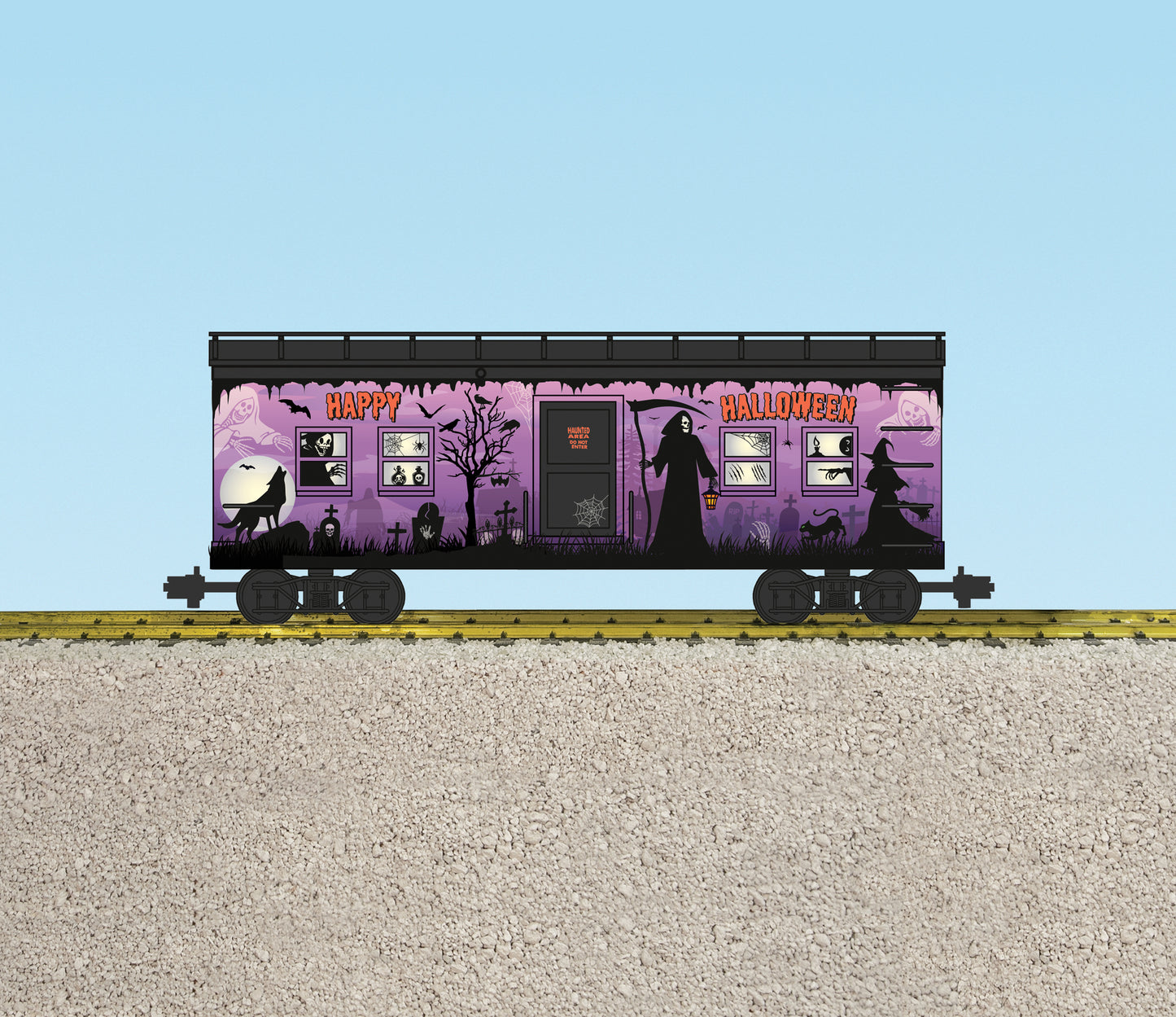 USA Trains R18305 and R19150 NEW 2025 Halloween Bunk Cars - Includes BOTH