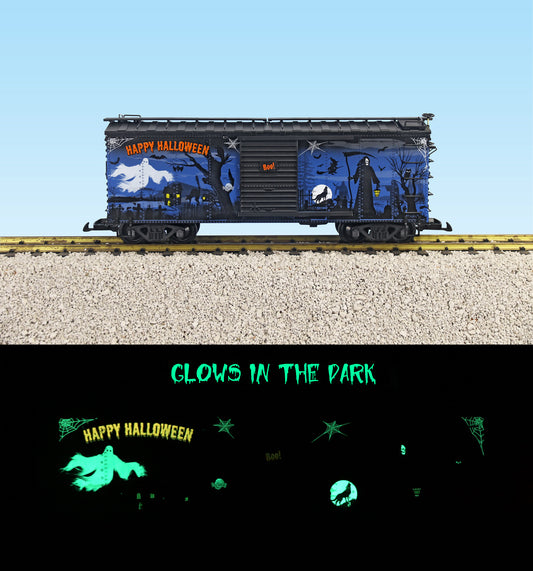 USA Trains R19163 New 2026 Glow In The Dark Happy Halloween Ghost BOXCAR