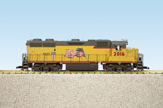 PREORDER USA Trains GP38-2 Union Pacific AMERICAN FLAG DIESEL R22223 with Smoke and Lights