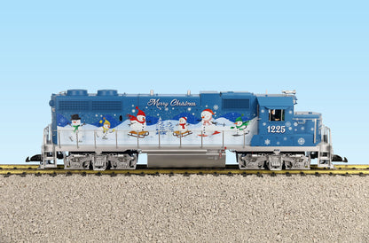 USA Trains Christmas GP38-2 with Smoke and Lights R22239 - Snowman Blue
