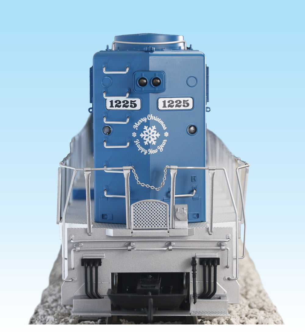 USA Trains Christmas GP38-2 with Smoke and Lights R22239 - Snowman Blue