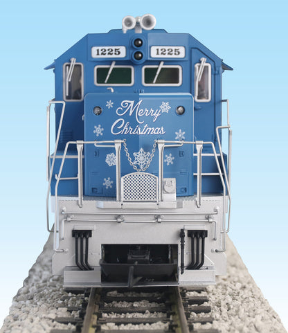 USA Trains Christmas GP38-2 with Smoke and Lights R22239 - Snowman Blue