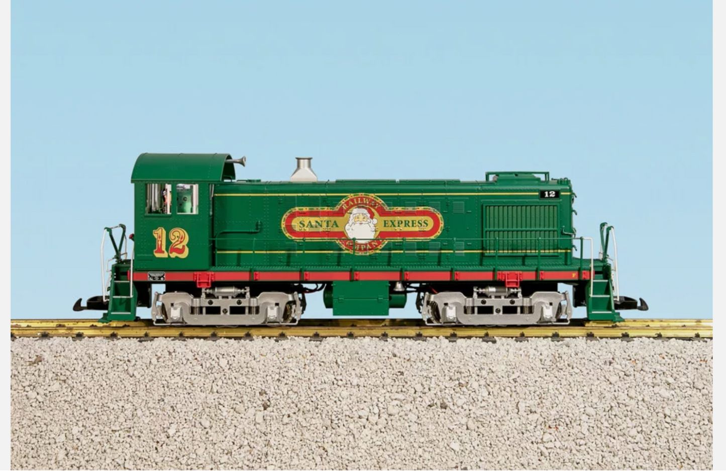 USA Trains R22566 Christmas Alco S4 Diesel Switcher Locomotive - Green