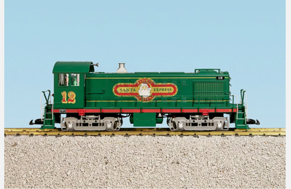 USA Trains R22566 Christmas Alco S4 Diesel Switcher Locomotive - Green OPEN