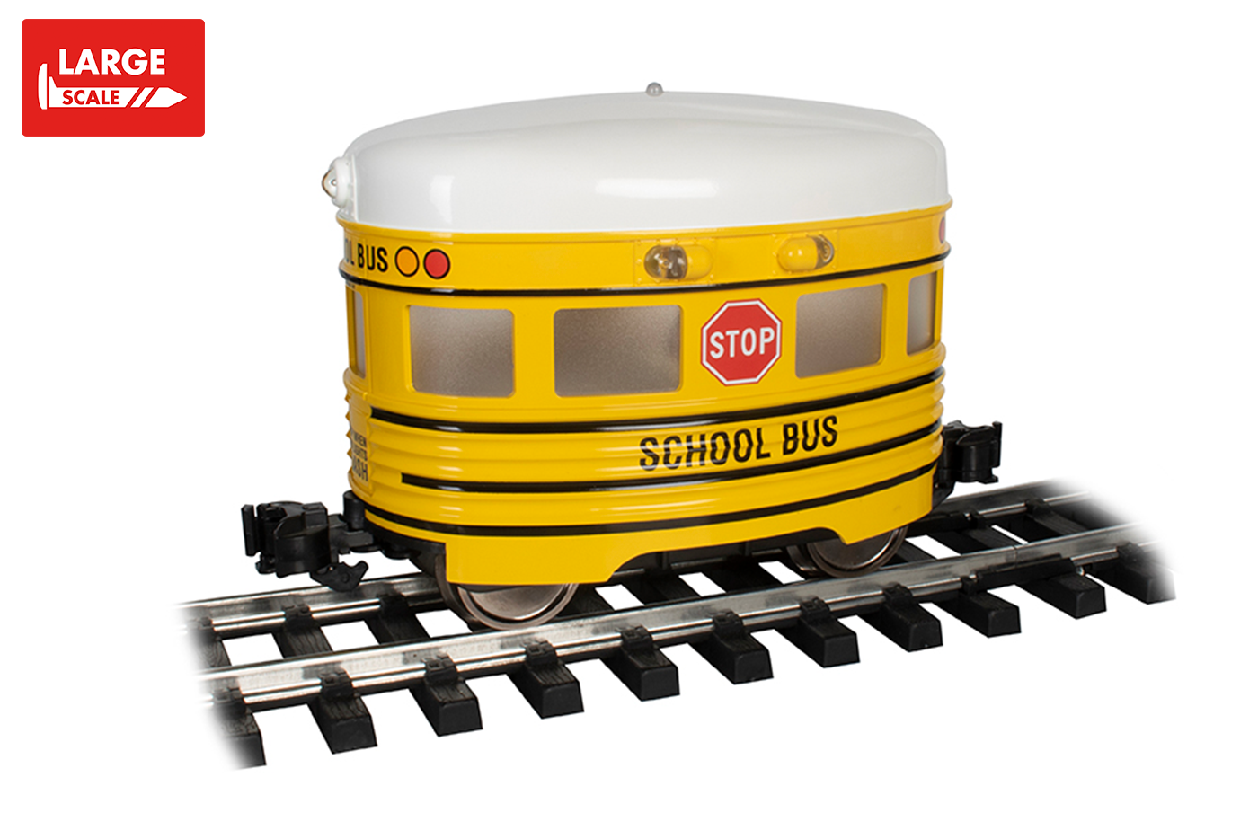 Bachmann Remake of Aristocraft Eggliner 96288 Yellow SCHOOL BUS Train Car