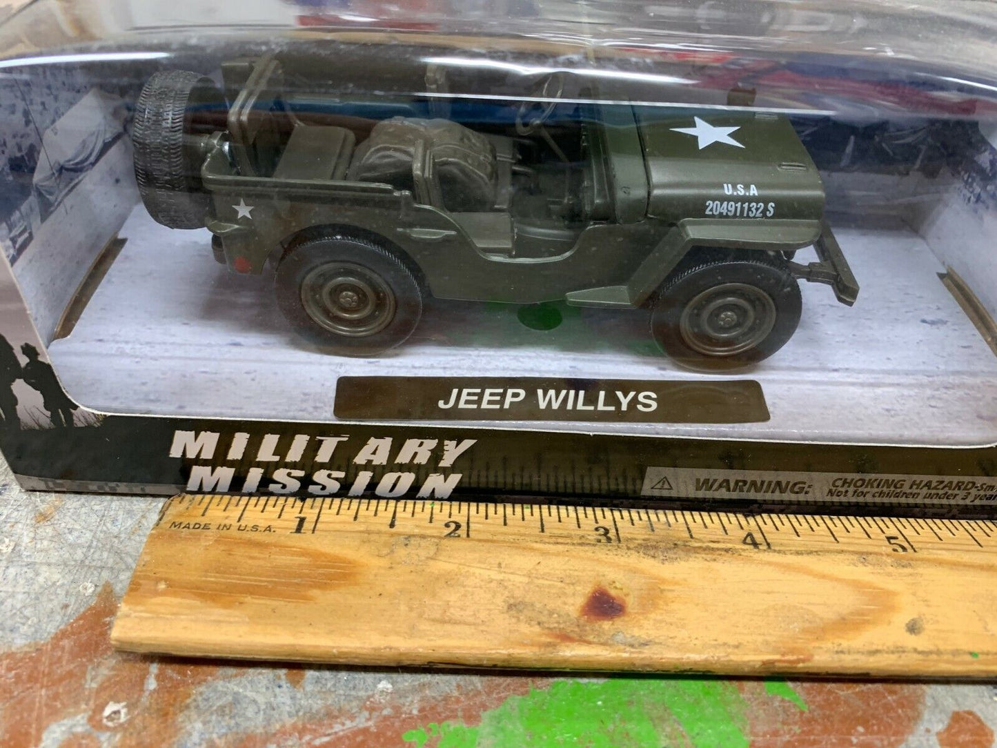 New-Ray G-SCALE 1/32 Willys Jeep U.S. Army Diecast Model