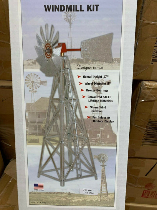 G Scale 17 INCH All Metal Outdoor Windmill Unassembled Kit