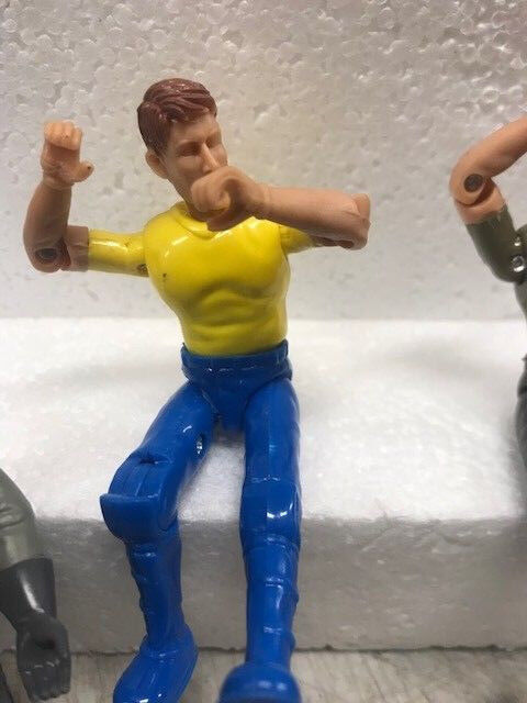 Posable G-Scale Yellow Shirt Man / Figure With Moving Head and Limbs